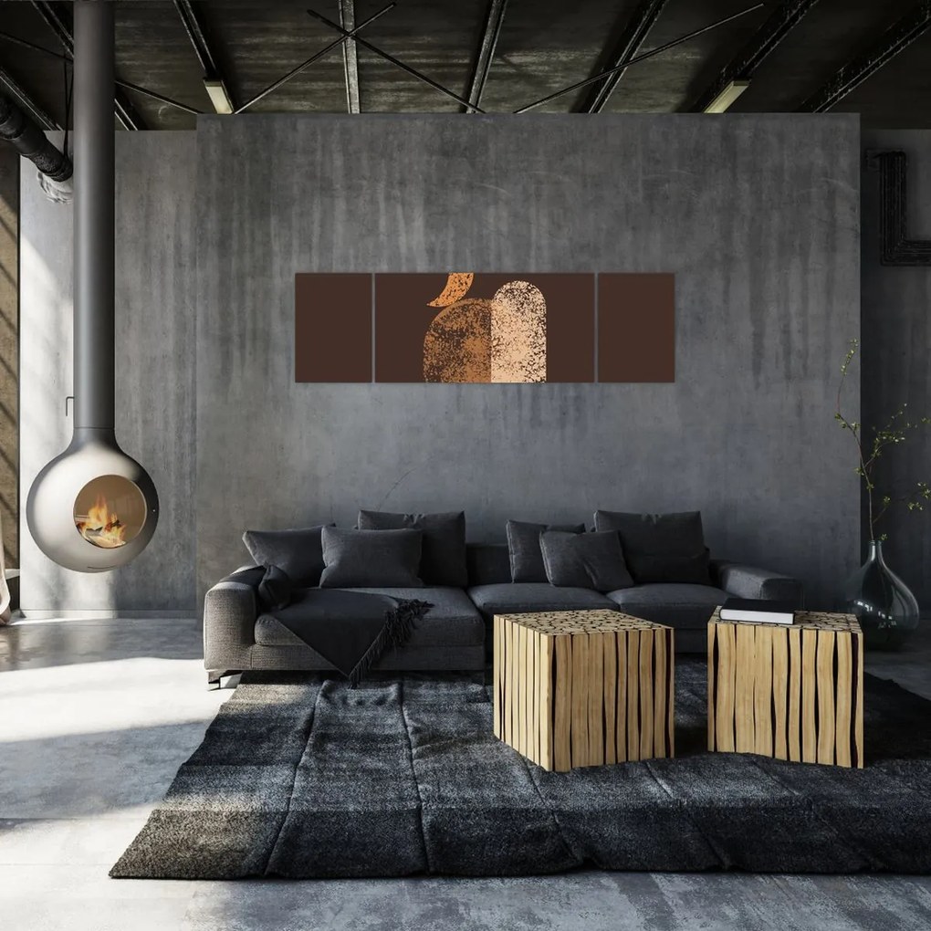 Obraz - Pomarańczowe łuki N⁰2 (170x50 cm)