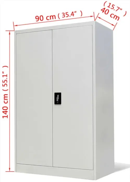 Zamykana biurowa szafa ze stali A2-T81