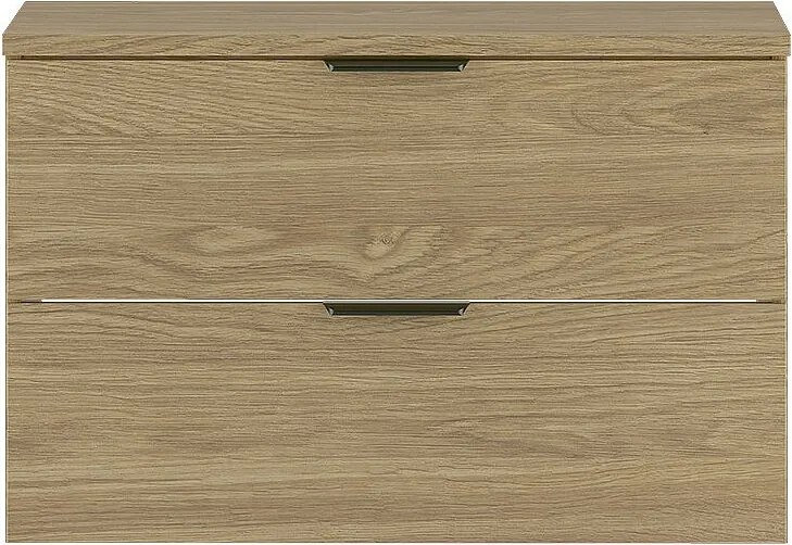 Zestaw do Łazienki 80cm Szafka z Blatem Dąb Olejowany Pile