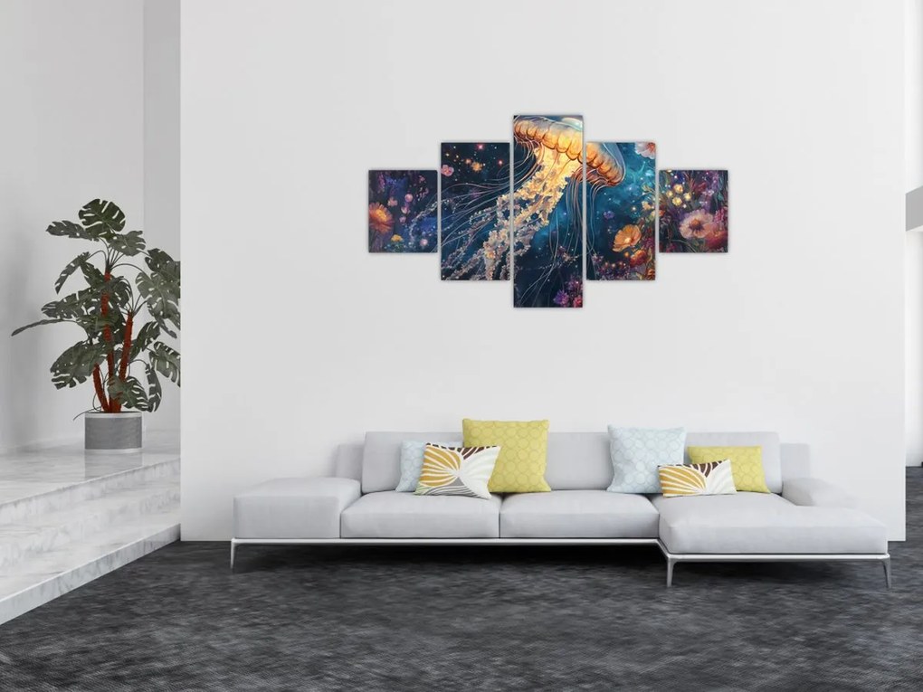Obraz - Magiczna meduza (125x70 cm)