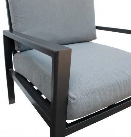 MORISS - aluminiowy fotel ogrodowy z poduszką