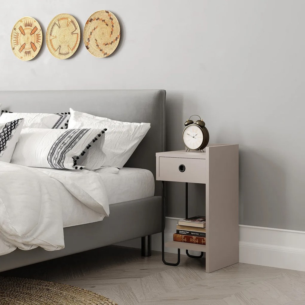 Stolik nocny Sirius Right Light Mocha