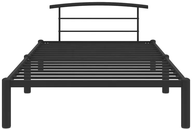 Czarne metalowe łóżko pojedyncze 90 x 200 cm S8-T46