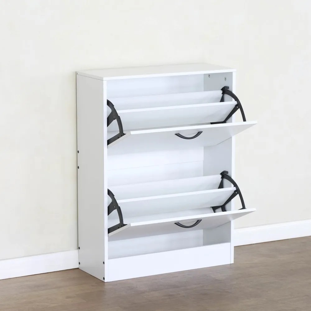 Szafka na buty BOTNIX, 2 półki, biały