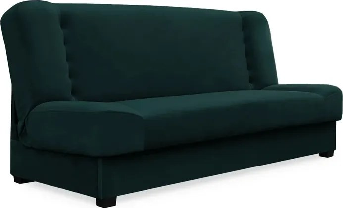 Wersalka z Funkcją Spania PIANO Rozkładana Dwuosobowa Zielona do Salonu