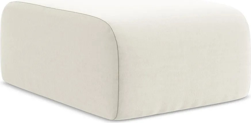 Beżowy aksamitny podnóżek Lani – Makamii