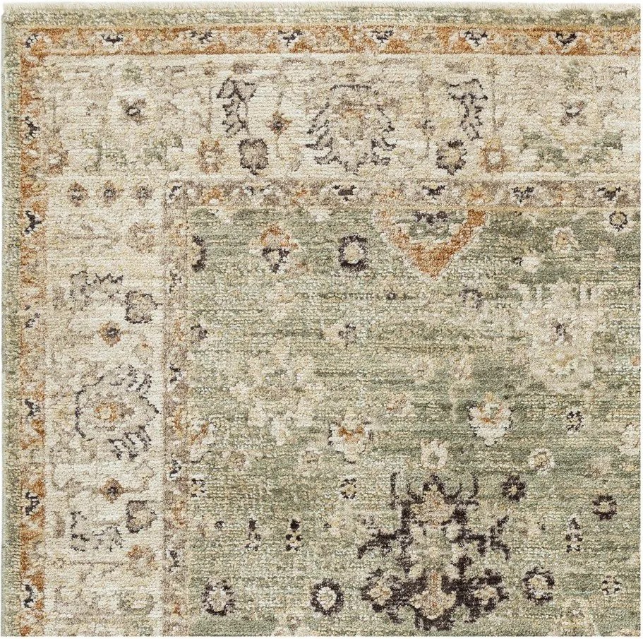 Zielony/beżowy chodnik tkany ręcznie 67x240 cm Heriz Ornate – Asiatic Carpets