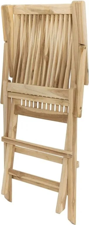 Składane krzesło ogrodowe DIVERO - drewno tekowe