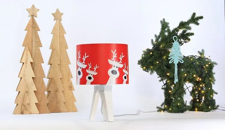 Świąteczna lampa stołowa trójnóg - S286 D2-R64