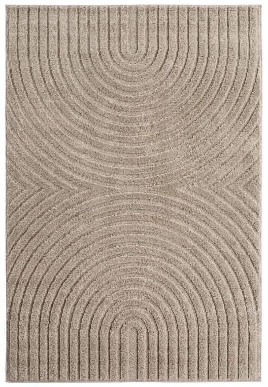 Dywan nowoczesny 3D Art beżowy Geometria 160 cm x 230 cm