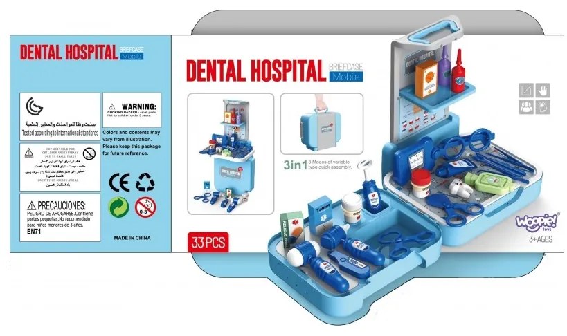 Woopie zestaw małego dentysty lekarza 33 el.