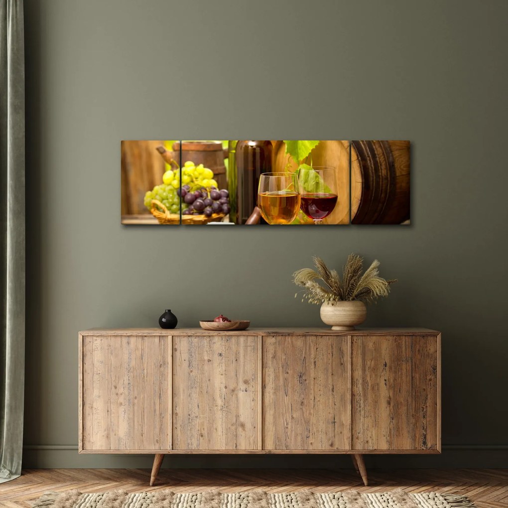 Obraz - Wina (170x50 cm)