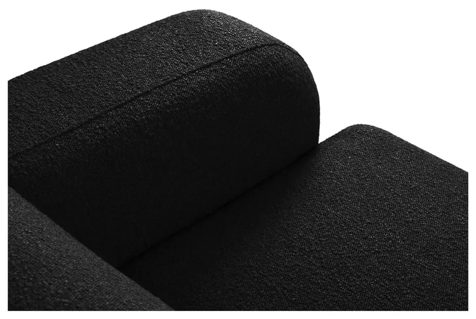 Czarna sofa z materiału bouclé 170 cm Molino – Micadoni Home