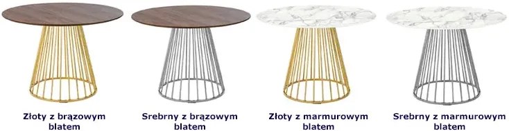 Okrągły stół do jadalni marmur A6-W90