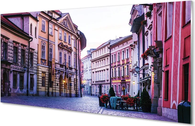 Szkło Ozdobne do Kuchni Zabytkowe Stare Miasto w Krakowie