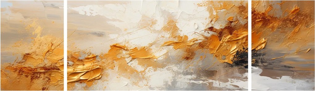Obraz - Złota tekstura (170x50 cm)