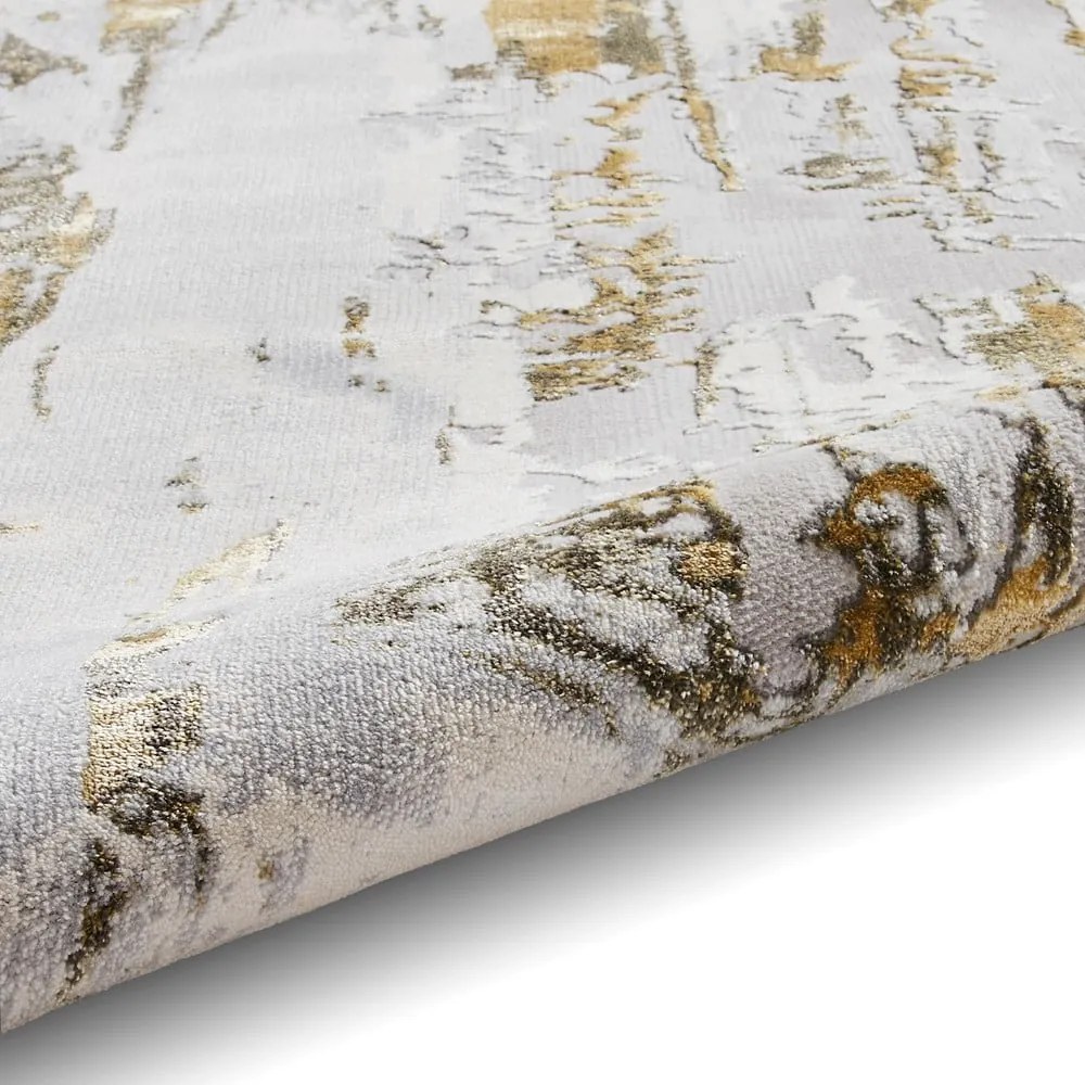 Szaro-złoty dywan 220x160 cm Apollo – Think Rugs