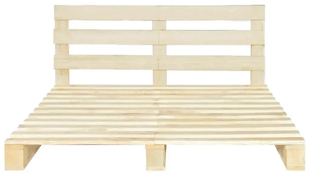 Podwójne łóżko z palet - Lugasia 200 x 200 cm