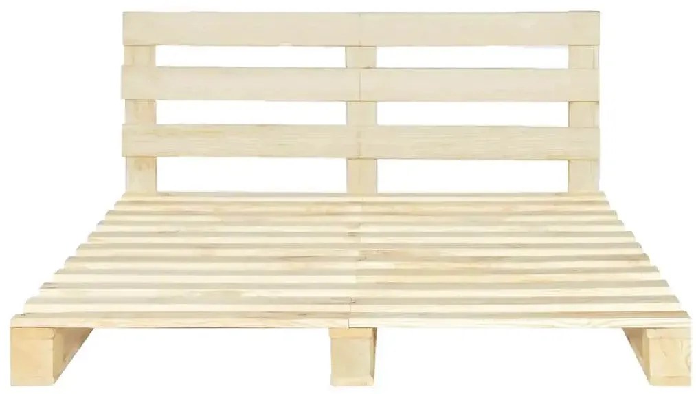 Podwójne łóżko z palet S1-K32
