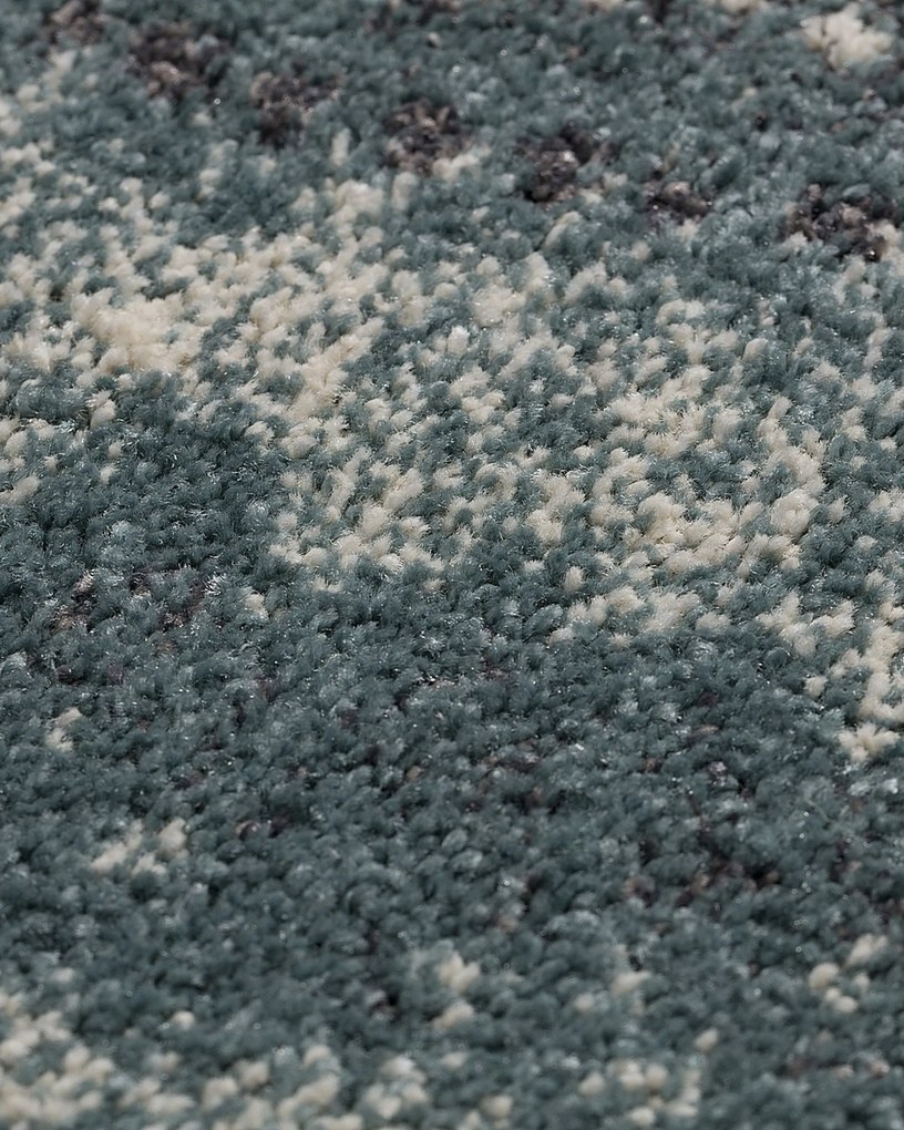 Dywan Modern Teal blue/ dark grey 200x290cm