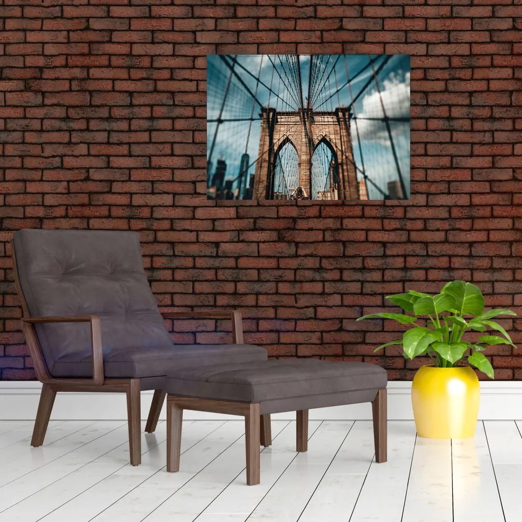 Obraz - Brooklyński most (70x50 cm)