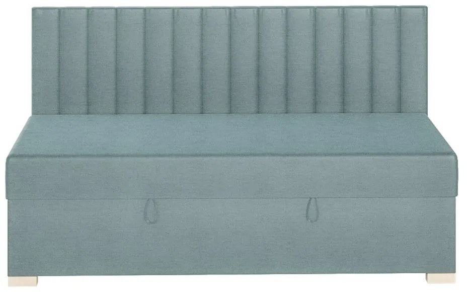 Niebieskie łóżko dziecięce ze schowkiem i materacem 90x200 cm Chill – Ghado