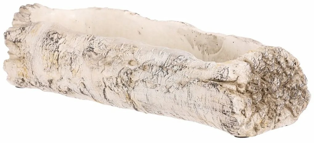 Osłonka na kwiaty - skrzynka, imitacja brzozy, 32 x 12 x 8 cm, 32 cm