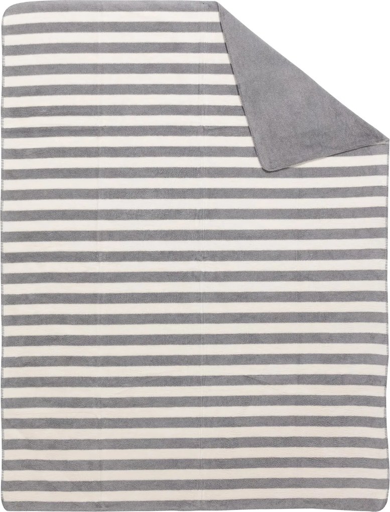 Koc Cosy Home 150x200cm Gray Stripes