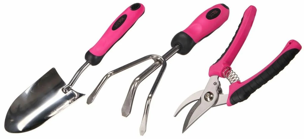 Sixtol Zestaw narzędzi ogrodniczych GARDEN PINK 3,3 szt.