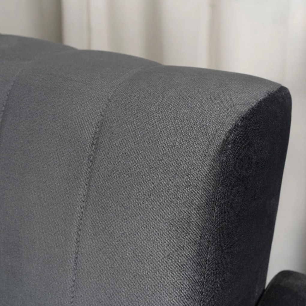 Zestaw Dwuosobowa Sofa PORTO i Fotel Wypoczynkowy PORTO Szary do Salonu Nowoczesny