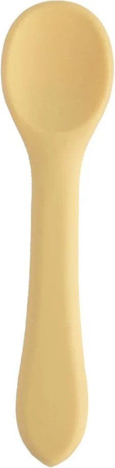 Żółta łyżeczka dla dzieci z silikonu – Orion