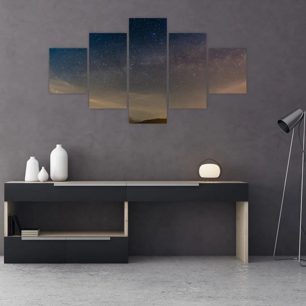 Obraz nocnego nieba (125x70 cm)