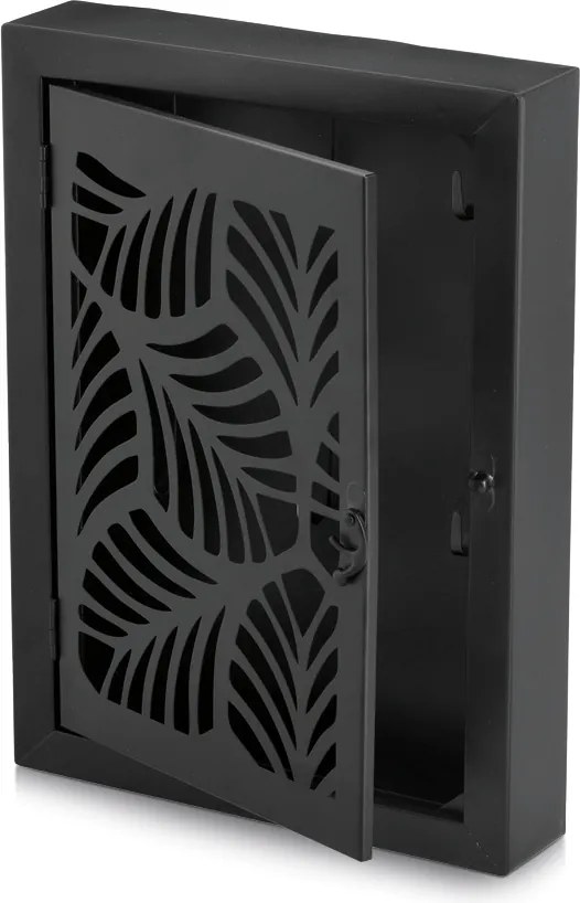 Metalowa skrzynka na klucze LEAVES, 30 x 22 x 5 cm