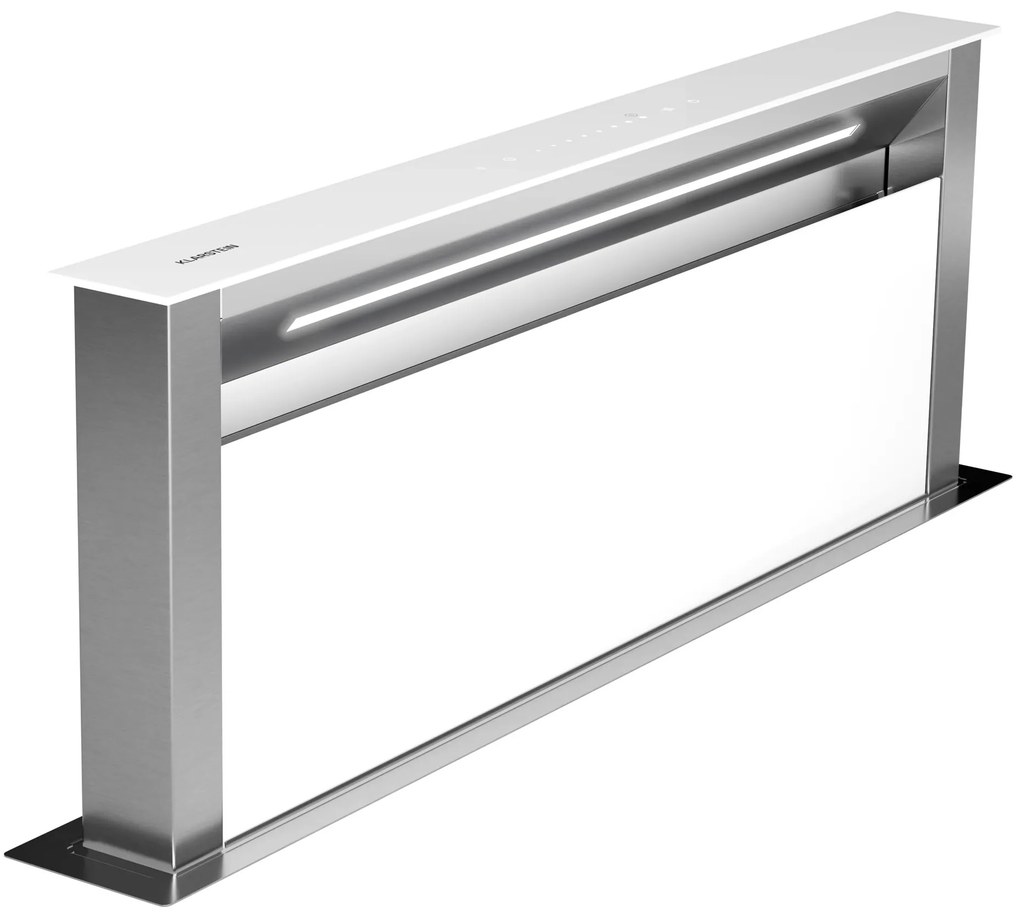Klarstein Royal Flush 90cm 604m³/h Okap Blatowy Biały