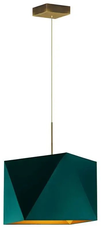 Pojedyncza lampa wisząca ze złotym stelażem - B8-E13