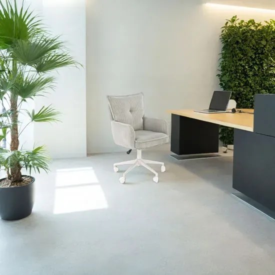 Różowy nowoczesny fotel obrotowy - Oniko