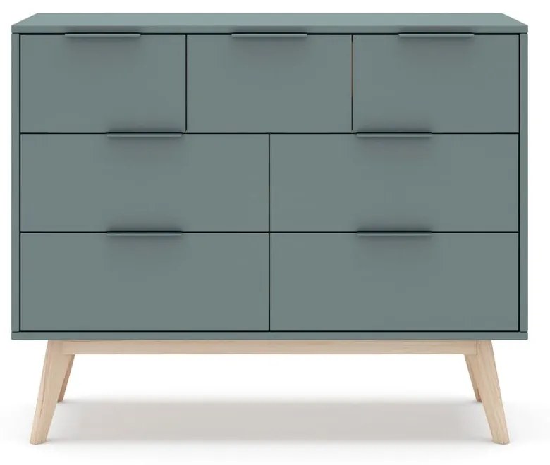 Szarozielona komoda 120x83x40 cm Pisco – Marckeric