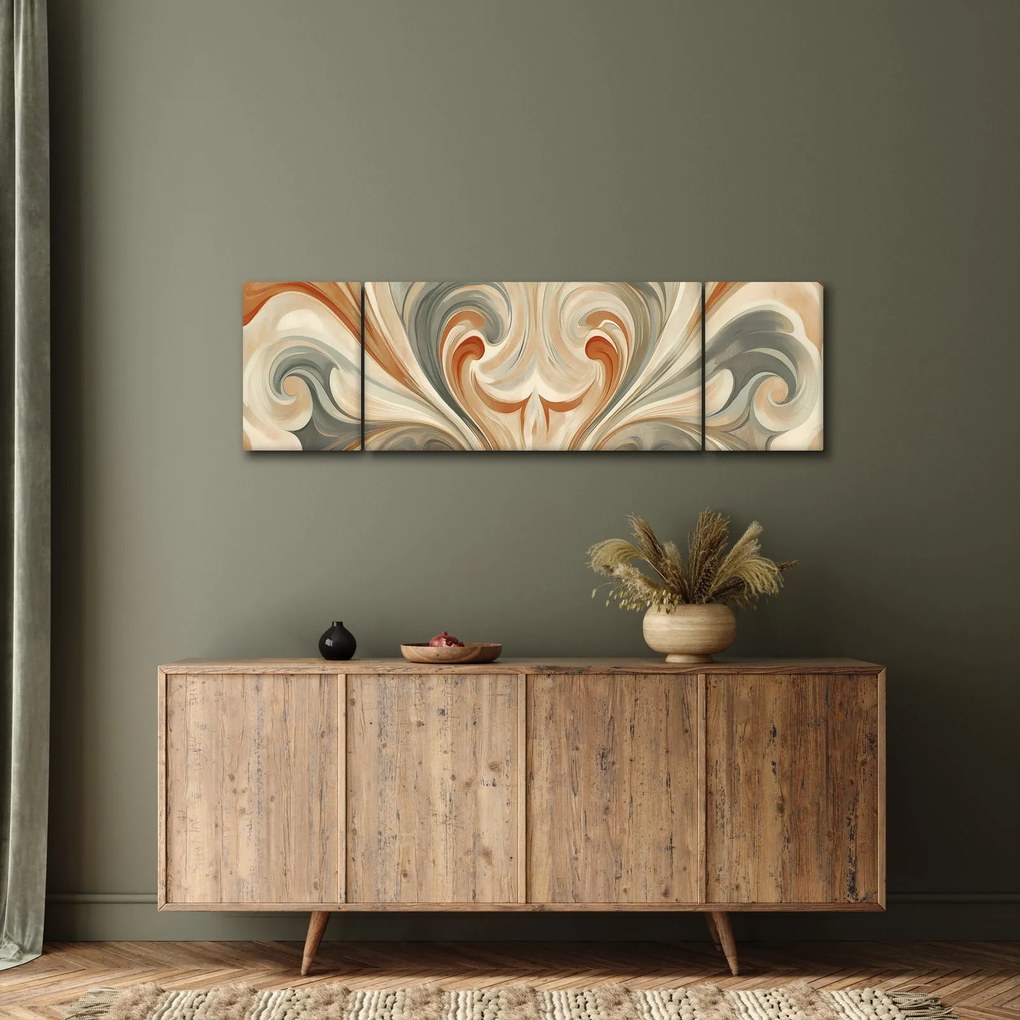 Obraz - Wiry w ziemistych barwach (170x50 cm)