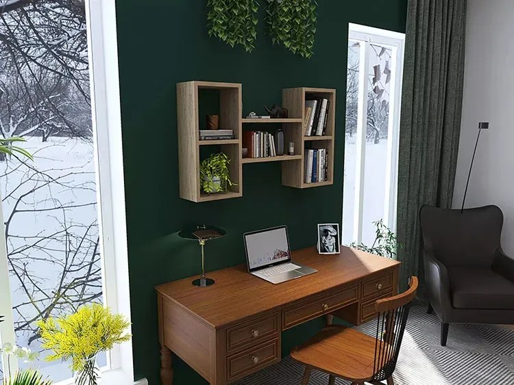 Półka ścienna wisząca w kolorze dąb artisan L6-Z73