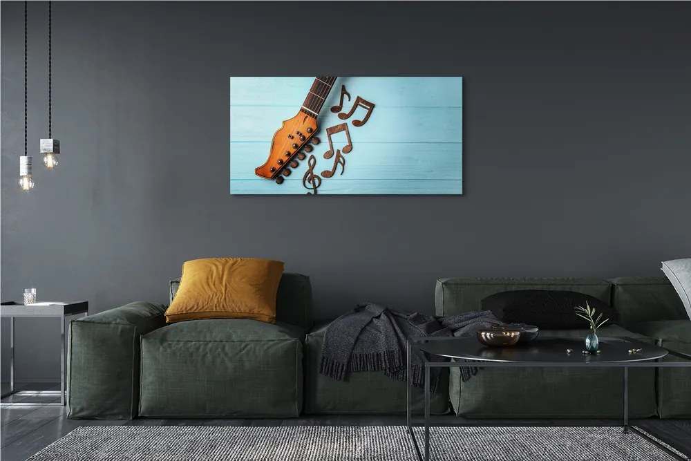 Fotoobraz na płótnie Akordy Zapisaną Nutą