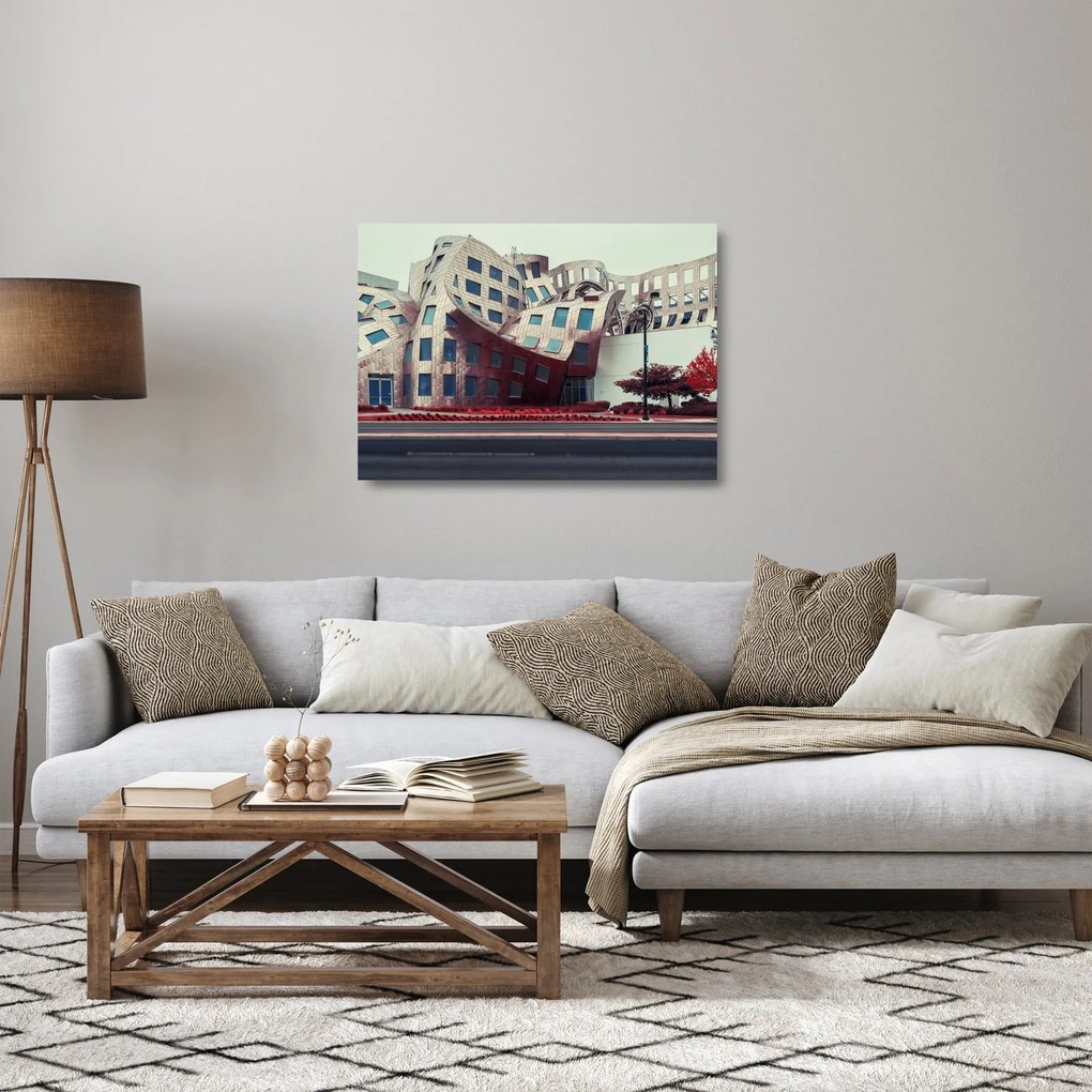 Obraz na szkle - budynek architektoniczny (70x50 cm)