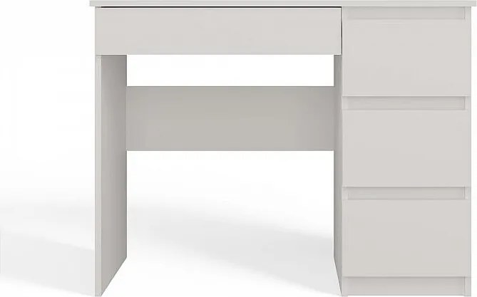 Biurko Mijas Prawe | Białe| 98x51x76 | Funkcjonalne z 4 Szufladami