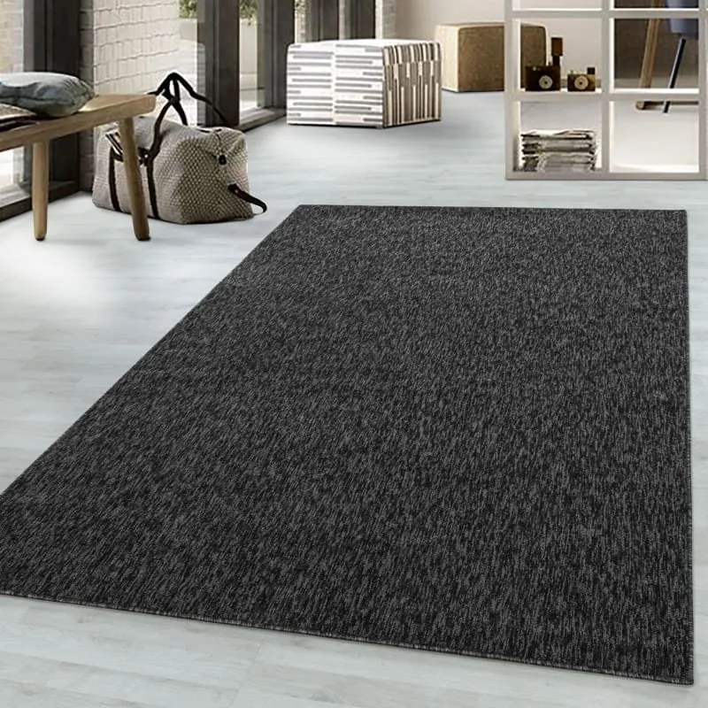 Dywan wykładzinowy na filcu Nizza antracyt melanż 120 cm x 170 cm