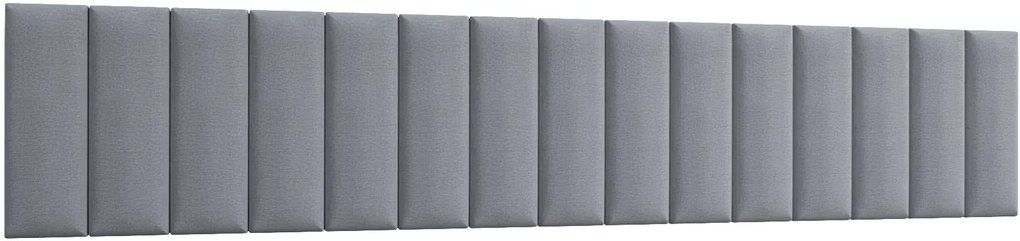 Tapicerowany panel ścienny QUADRATTA 20x60 cm - różne kolory Kolor: Jasnoszary