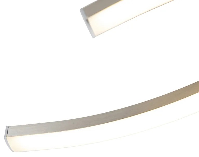 Designerski kwadratowy Plafon / Lampy sufitowe ze stali z wbudowanym LED - OndaDesignerski Oswietlenie wewnetrzne
