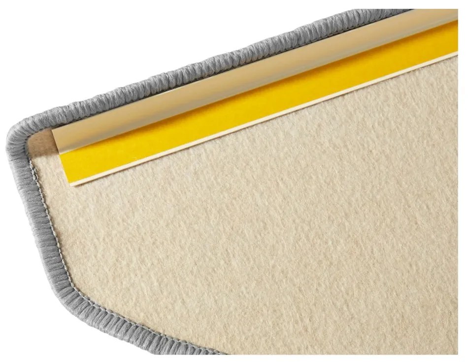 Szare samoprzylepne dywaniki na schody zestaw 15 szt. 23x65 cm Fancy – Hanse Home