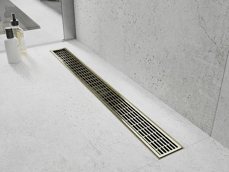 Mexen Flat 360° M33 odpływ liniowy obrotowy 70 cm, złoty - 1533070-40