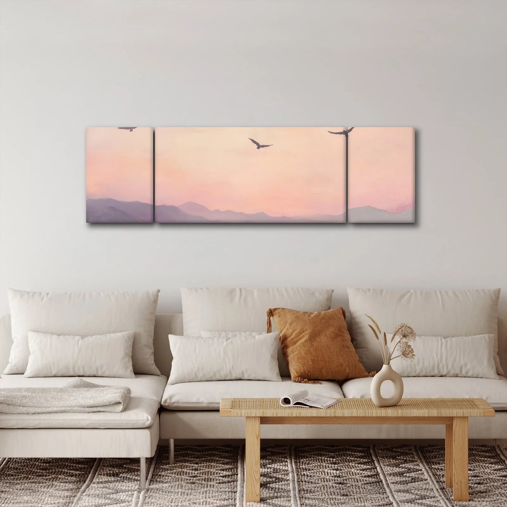 Obraz - Stado ptaków II. (170x50 cm)