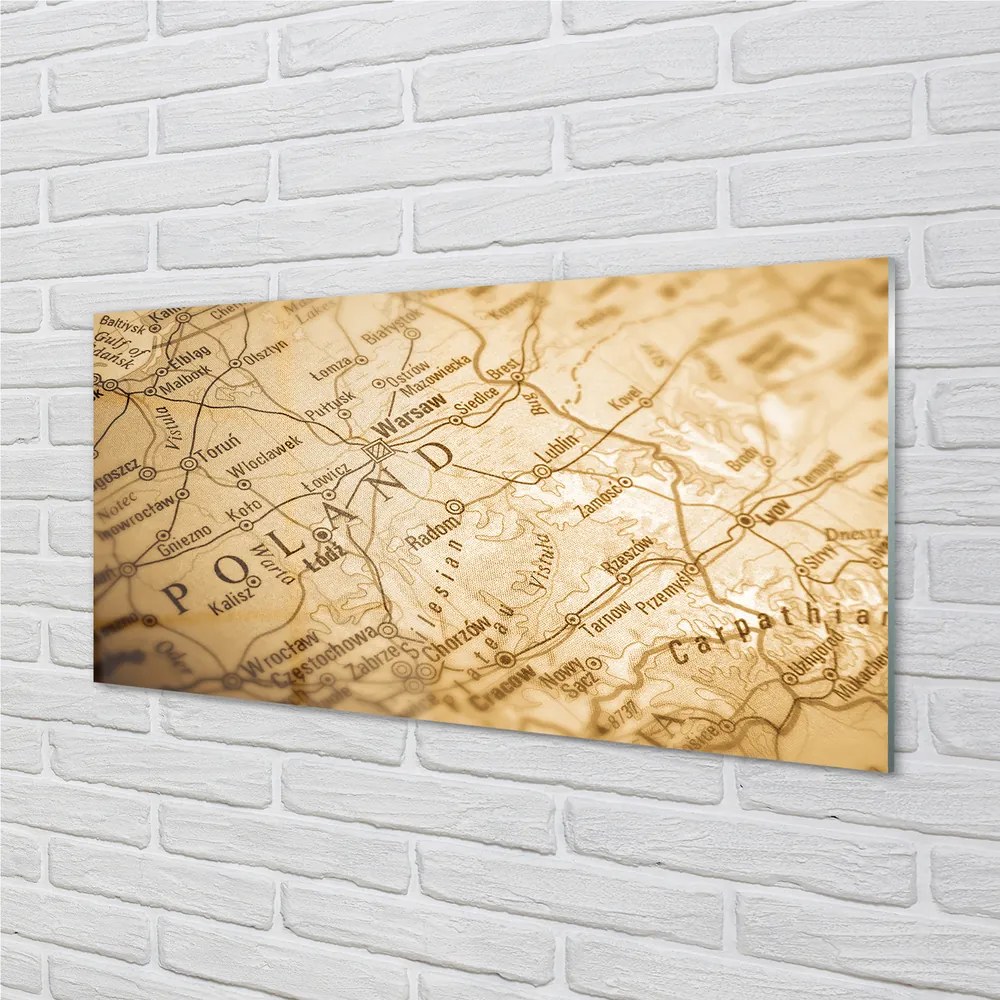 Panel nad Blat Kuchenny Kontury Mapy Polski