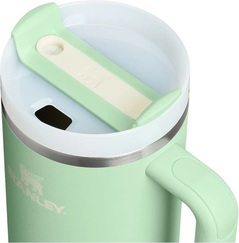 Szałwiowy termos ze słomką ze stali nierdzewnej 1,18 l Quencher H2.0 FlowState Tumbler Pistachio – Stanley